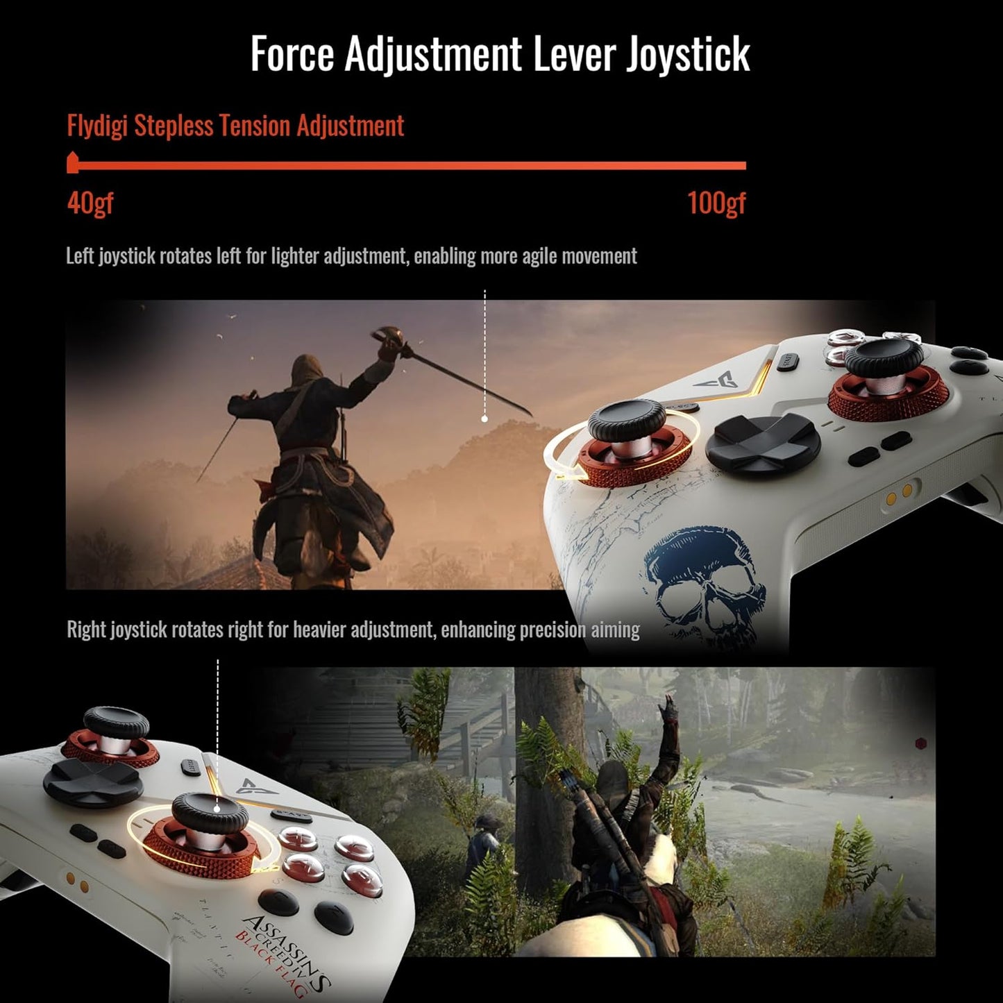 Flydigi Vader 4 Pro Gaming Controller Assassin's Creed Black Flag Edition
