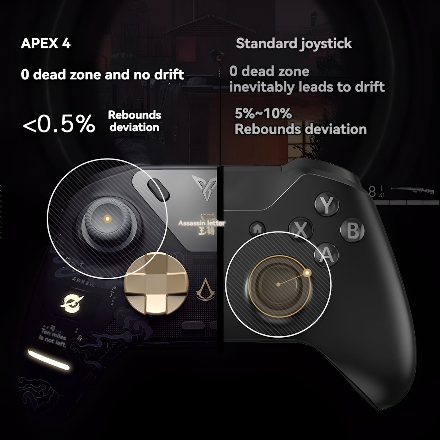 Flydigi Apex 4 Elite Gaming Controller Assassins Creed Dynasty Edition