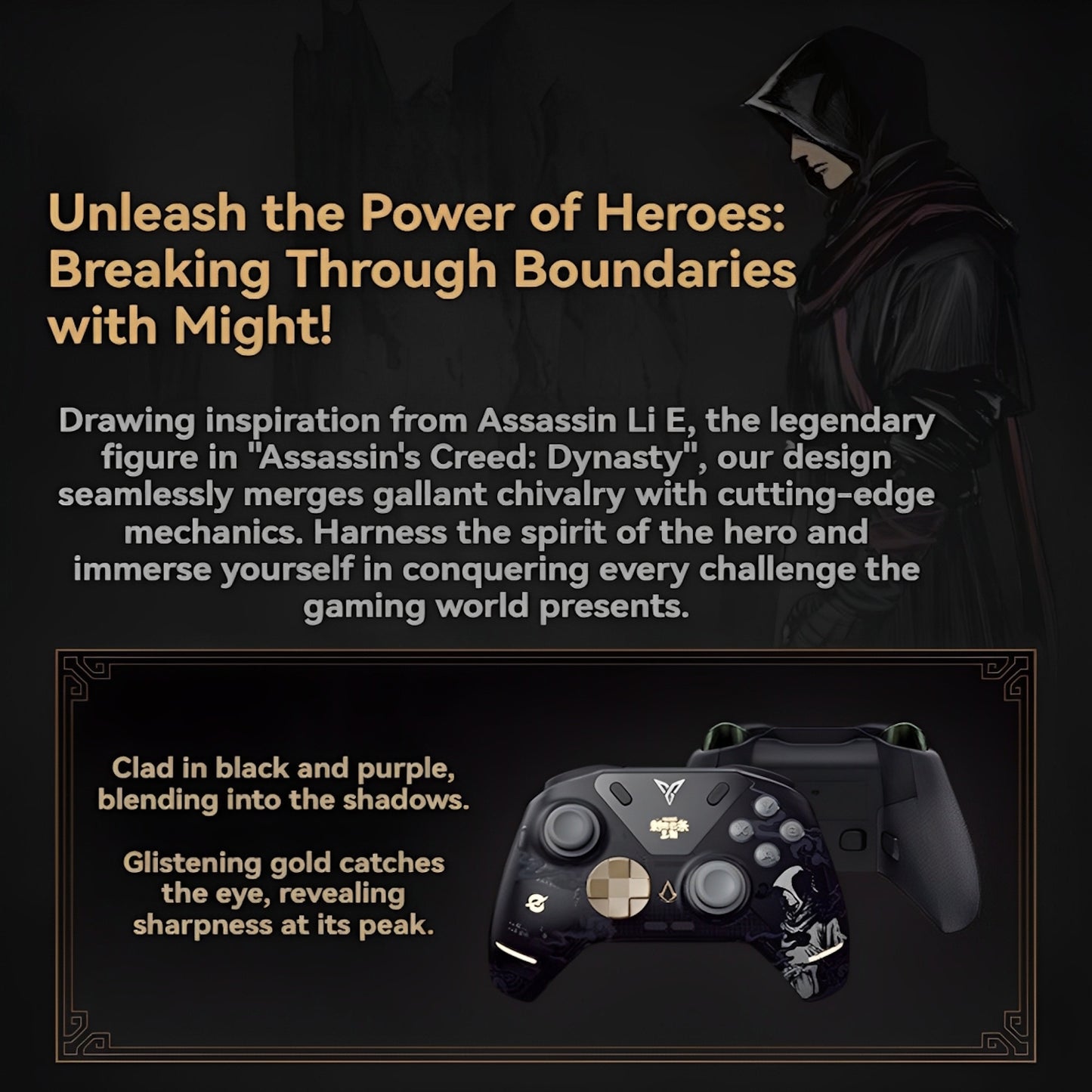 Flydigi Apex 4 Elite Gaming Controller Assassins Creed Dynasty Edition
